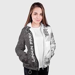 Куртка с капюшоном женская Linkin Park: Grey Form, цвет: 3D-белый — фото 2