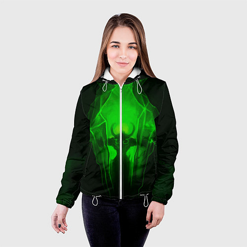 Женская куртка Демон легиона / 3D-Белый – фото 4