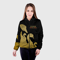 Куртка с капюшоном женская GUSSI: Gold Edition, цвет: 3D-черный — фото 2