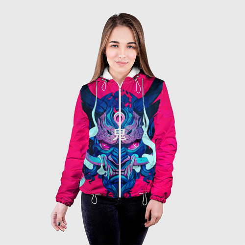 Женская куртка Мифический зверь / 3D-Белый – фото 4