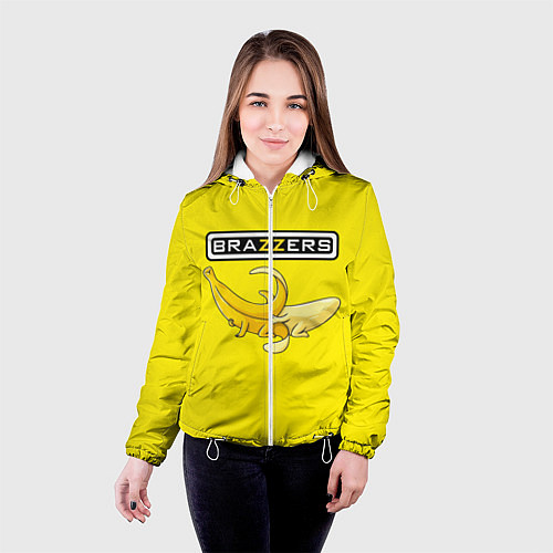 Женская куртка Brazzers: Yellow Banana / 3D-Белый – фото 4