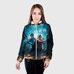 Куртка с капюшоном женская Resident Evil 2, цвет: 3D-белый — фото 2