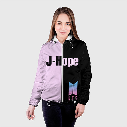 Женская куртка BTS J-hope / 3D-Белый – фото 4