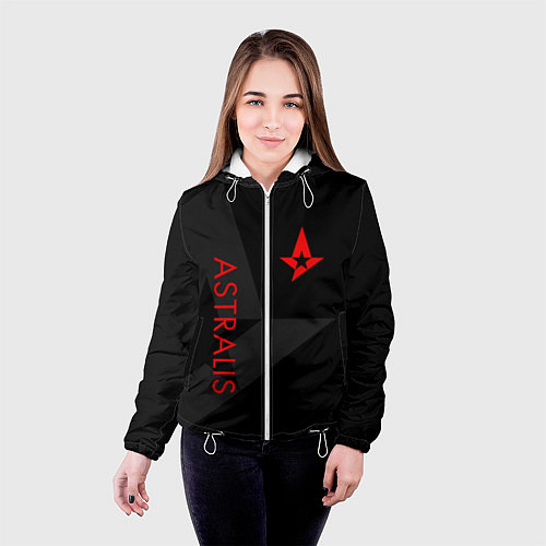 Женская куртка Astralis: Dark Style / 3D-Белый – фото 4