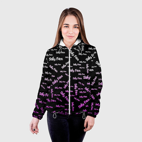 Женская куртка Sally Face: Violet Pattern / 3D-Белый – фото 4