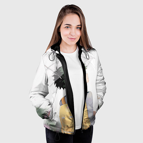 Женская куртка Дождь / 3D-Черный – фото 3