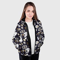 Куртка с капюшоном женская Казино 777, цвет: 3D-черный — фото 2