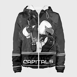 Куртка с капюшоном женская Washington Capitals: Mono, цвет: 3D-белый