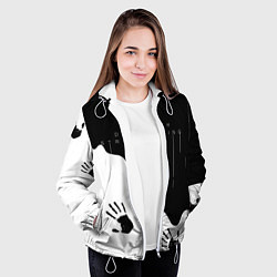 Куртка с капюшоном женская DEATH STRANDING, цвет: 3D-белый — фото 2