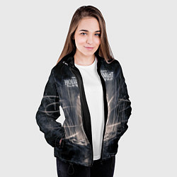 Куртка с капюшоном женская Hollow Knight, цвет: 3D-черный — фото 2
