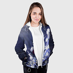 Куртка с капюшоном женская Hollow Knight, цвет: 3D-белый — фото 2