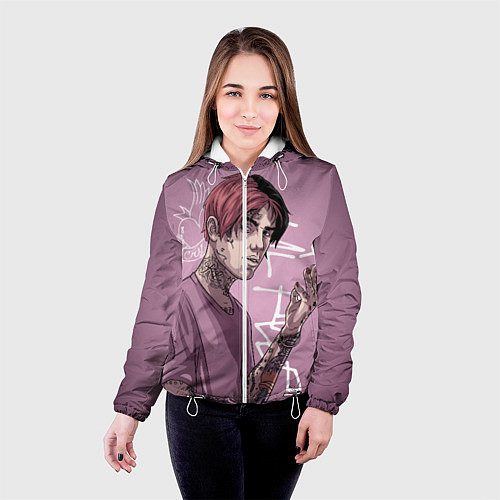 Женская куртка Lil Peep / 3D-Белый – фото 4