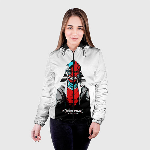 Женская куртка Cyberpubk 2077 / 3D-Черный – фото 4
