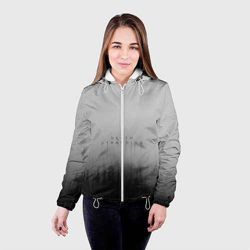 Женская куртка Death Stranding Лес / 3D-Белый – фото 4