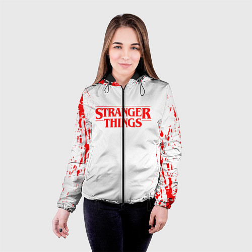 Женская куртка STRANGER THINGS / 3D-Черный – фото 4