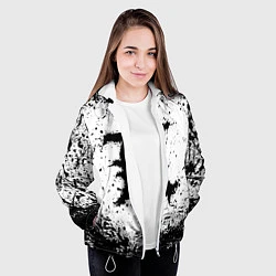 Куртка с капюшоном женская L textured, цвет: 3D-белый — фото 2