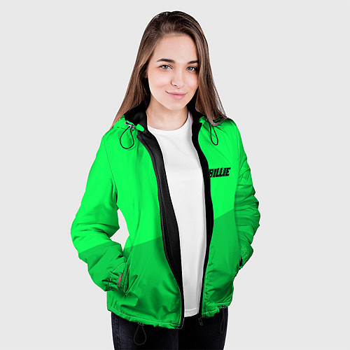 Женская куртка Billie Eilish: Duo Green / 3D-Черный – фото 3