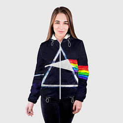 Куртка с капюшоном женская PINK FLOYD, цвет: 3D-белый — фото 2