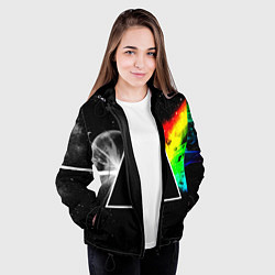 Куртка с капюшоном женская PINK FLOYD, цвет: 3D-черный — фото 2