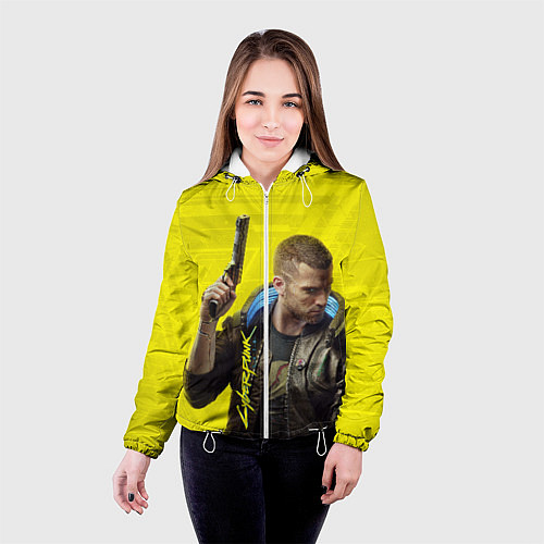 Женская куртка Cyberpunk 2077: Jackie Wells / 3D-Белый – фото 4