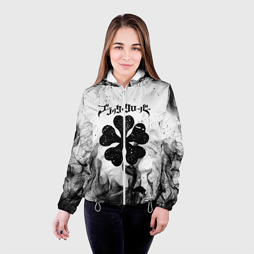 Женская куртка ЧЁРНЫЙ КЛЕВЕР / 3D-Белый – фото 4
