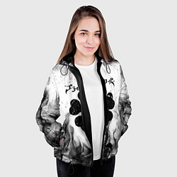 Куртка с капюшоном женская ЧЁРНЫЙ КЛЕВЕР, цвет: 3D-черный — фото 2