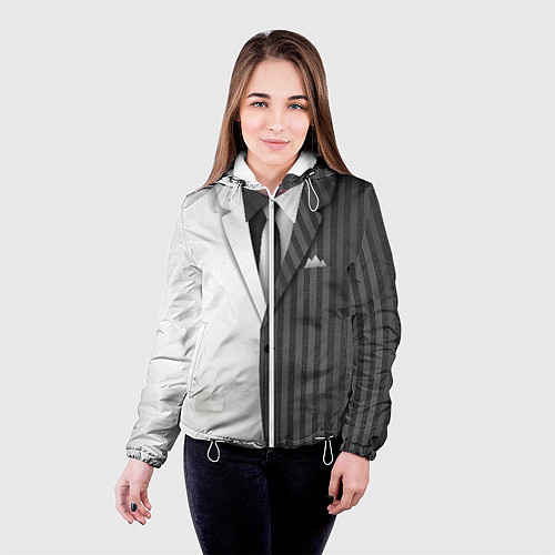 Женская куртка Двойной костюм / 3D-Белый – фото 4