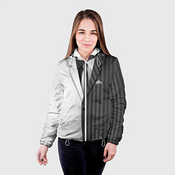 Куртка с капюшоном женская Двойной костюм, цвет: 3D-белый — фото 2