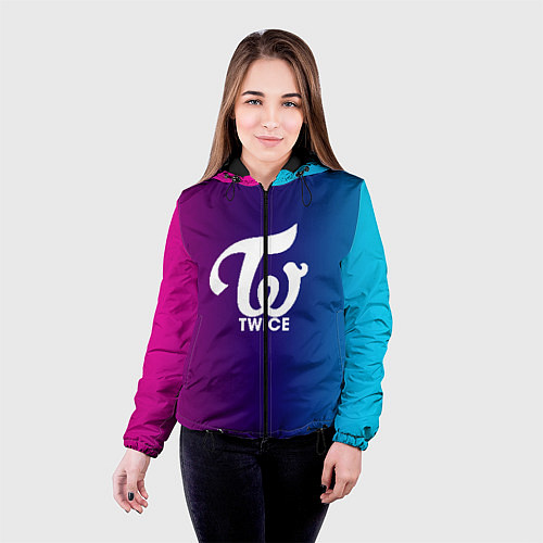 Женская куртка TWICE / 3D-Черный – фото 4