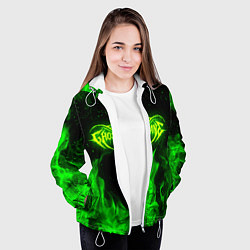 Куртка с капюшоном женская GHOSTEMANE, цвет: 3D-белый — фото 2