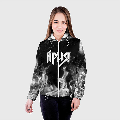 Женская куртка АРИЯ / 3D-Белый – фото 4