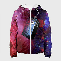 Куртка с капюшоном женская Doctor Who, цвет: 3D-белый
