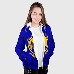 Куртка с капюшоном женская GOLDEN STATE WARRIORS, цвет: 3D-белый — фото 2