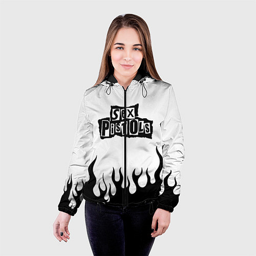 Женская куртка Sex Pistols / 3D-Черный – фото 4