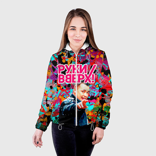 Женская куртка Руки Вверх / 3D-Белый – фото 4