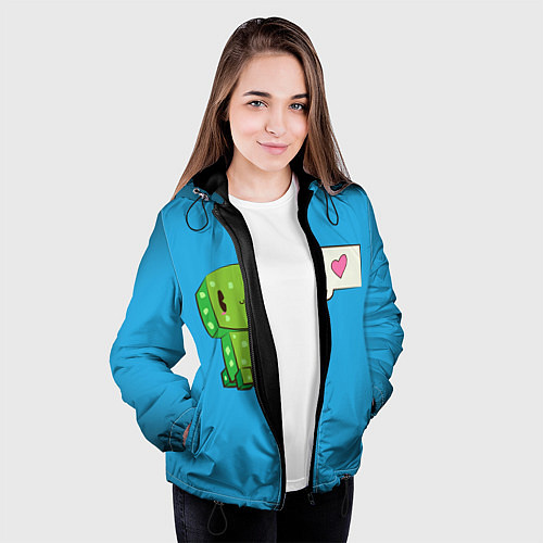 Женская куртка MINECRAFT / 3D-Черный – фото 3