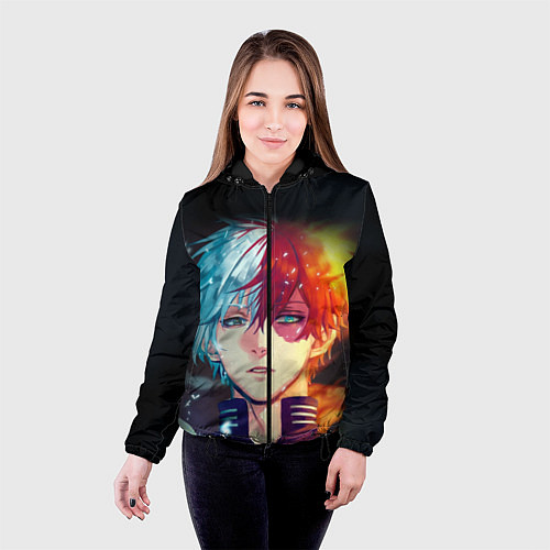 Женская куртка My Hero Academia идзуку / 3D-Черный – фото 4