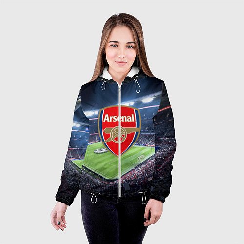 Женская куртка FC Arsenal / 3D-Белый – фото 4