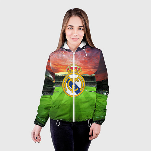 Женская куртка FC Real Madrid / 3D-Белый – фото 4