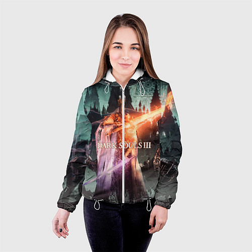 Женская куртка Dark Souls 3 Pontiff Sulyvahn / 3D-Белый – фото 4