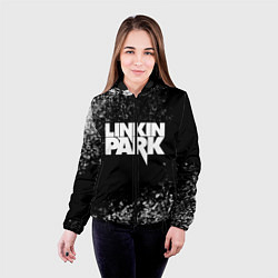 Куртка с капюшоном женская Linkin Park, цвет: 3D-черный — фото 2