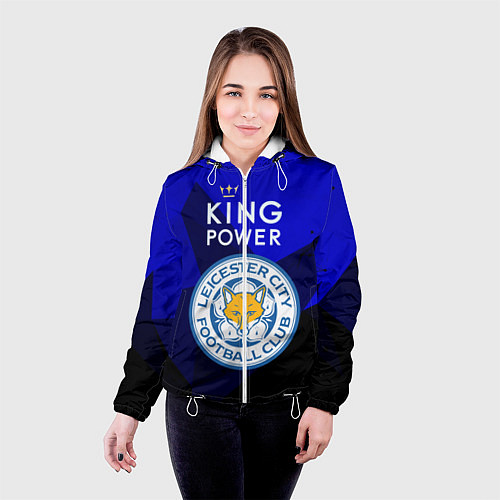 Женская куртка Leicester City / 3D-Белый – фото 4