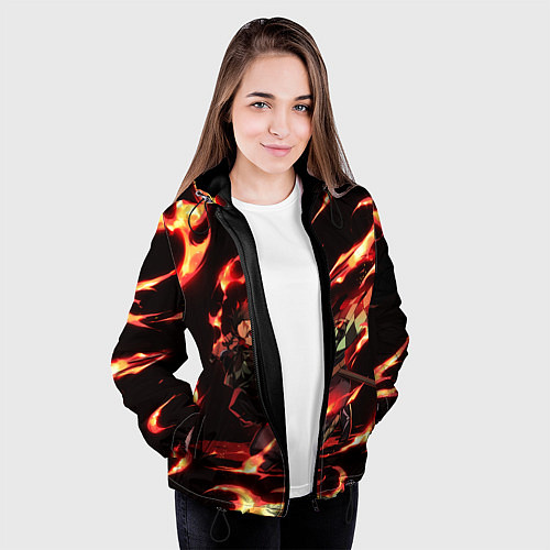 Женская куртка KIMETSU NO YAIBA / 3D-Черный – фото 3