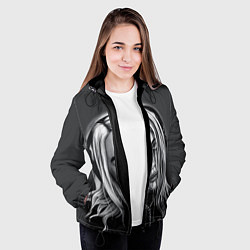 Куртка с капюшоном женская BILLIE EILISH, цвет: 3D-черный — фото 2
