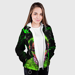 Куртка с капюшоном женская BILLIE EILISH, цвет: 3D-белый — фото 2