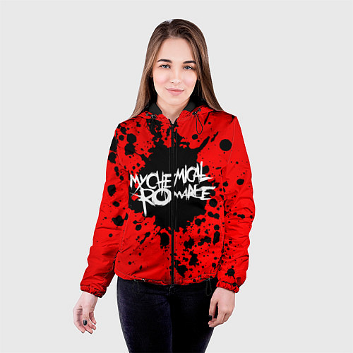 Женская куртка MY CHEMICAL ROMANCE / 3D-Черный – фото 4