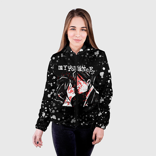 Женская куртка My Chemical Romance / 3D-Черный – фото 4
