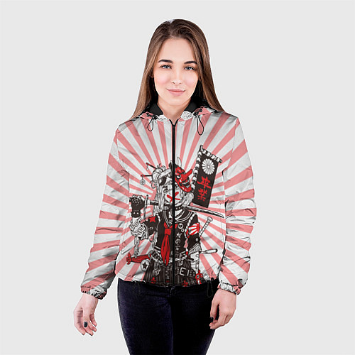Женская куртка Убийца розового солнца / 3D-Черный – фото 4