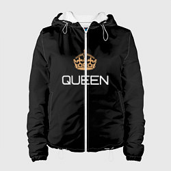 Куртка с капюшоном женская Королева, цвет: 3D-белый