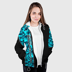 Куртка с капюшоном женская Counter Strike, цвет: 3D-белый — фото 2